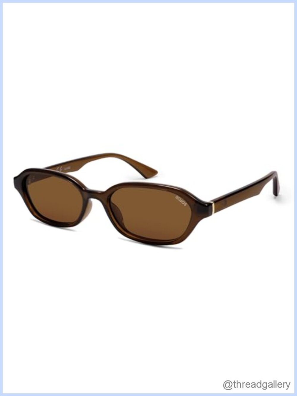 Retro Rectangle Polarized Sunglasses UV400 TAC Lenses Unisex Full Frame